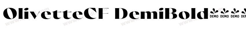 OlivetteCF DemiBold字体转换
